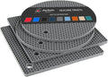 Trivets for Hot Dishes - Hot Pads for Kitchen, Silicone Pot Holders for Hot Pots and Pans, Silicone Mats for Kitchen Countertops, Table, Flexible Easy to Wash and Dry, Grey