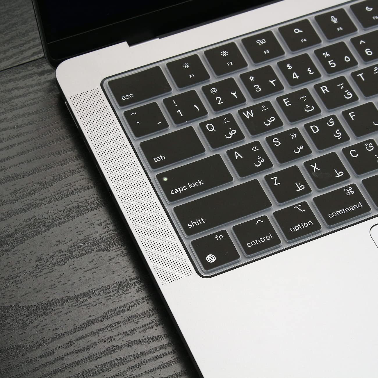 Arabic Keyboard Cover Skin for 2024-2022 Macbook Air 13.6 15 Inch M3 M2 A3113/A3114/A2681/A2941 & 2023-2021 Macbook Pro 14 16.2 Inch M3 M2 M1 Pro/Max A2918/A2992/A2779/A2780/A2991 Accessory