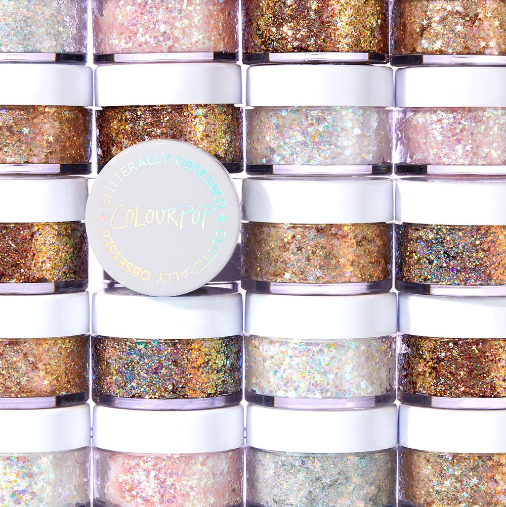 Glitterally Obsessed Body Glitter Gel - Multi-Colored Glitter Makeup Made with an Adhesive Gel Formula - Easy to Use & Mess Free - Disco Lady (0.06 Oz)