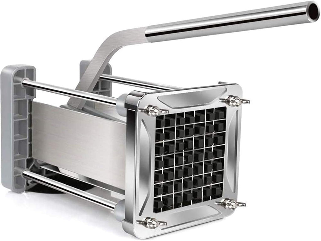 French Fry Cutter,  Professional Potato Cutter Stainless Steel with 1/2-Inch Blade Great for Potatoes Carrots Cucumbers