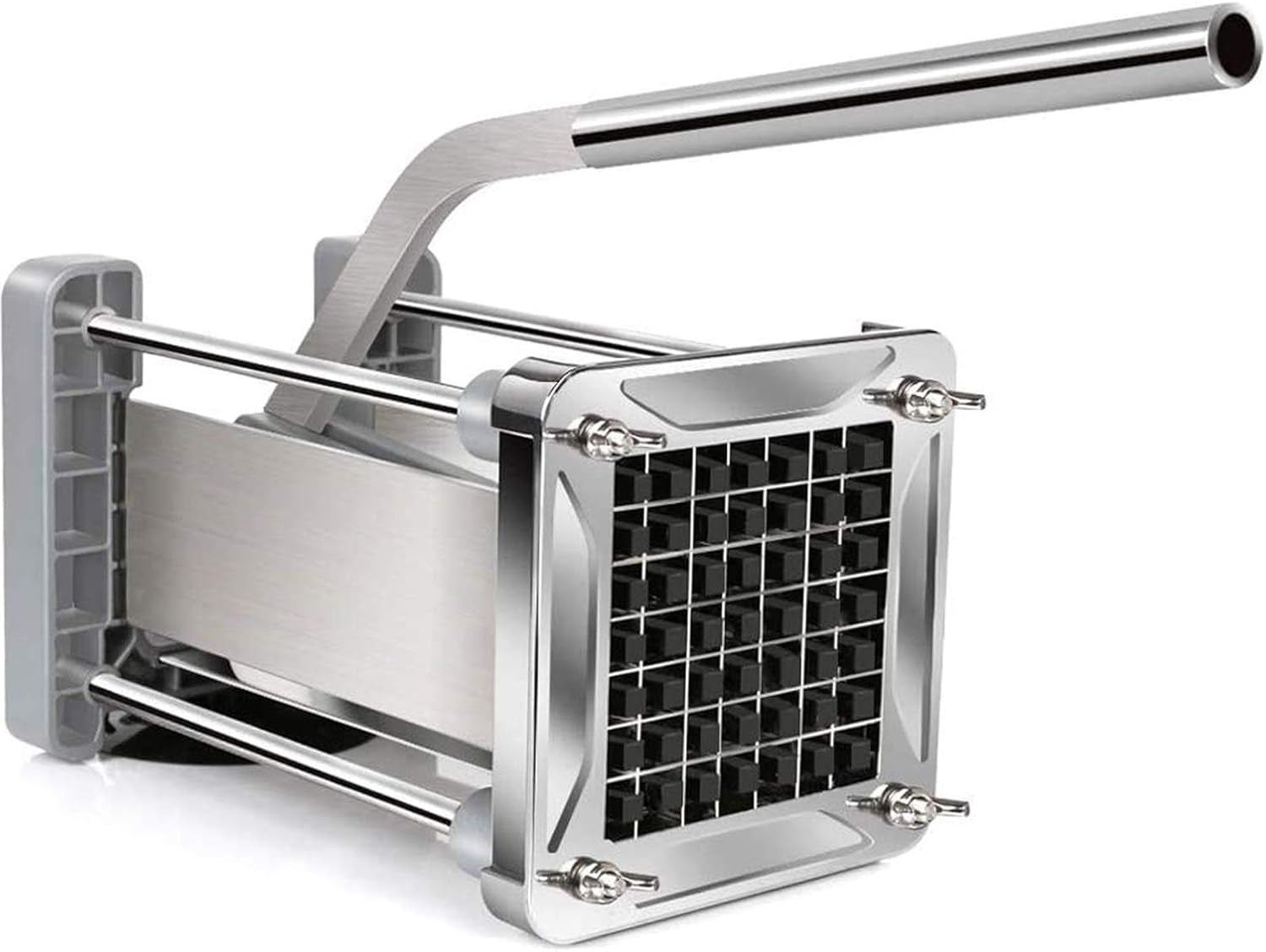 French Fry Cutter,  Professional Potato Cutter Stainless Steel with 1/2-Inch Blade Great for Potatoes Carrots Cucumbers