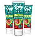 Fluoride Kids Toothpaste, Natural Toothpaste, Dye Free, No Artificial Preservatives, Silly Strawberry, 5.1 Oz. 3-Pack (Packaging May Vary)