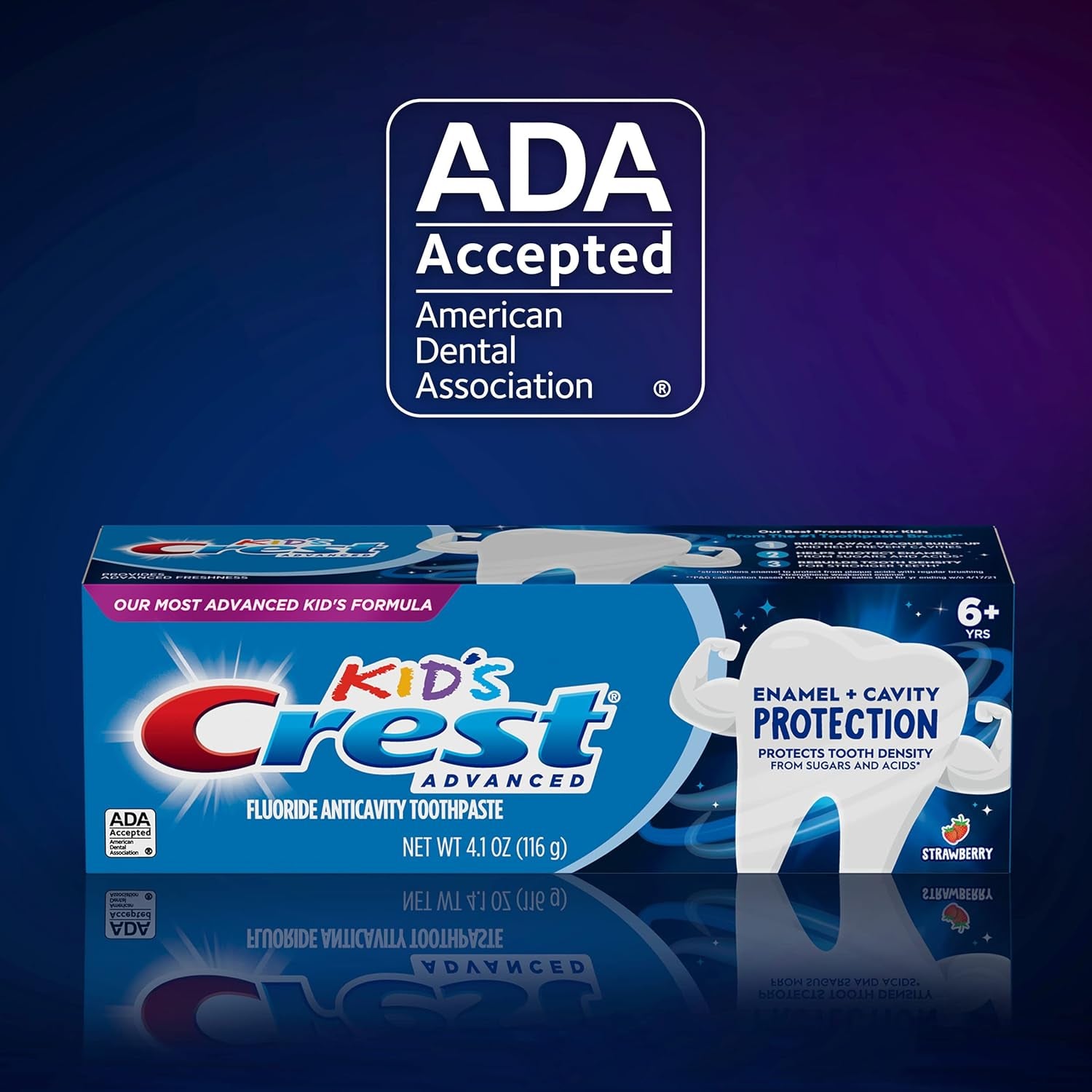 Kids Enamel + Cavity Protection Toothpaste, 4.1Oz (Pack of 3)