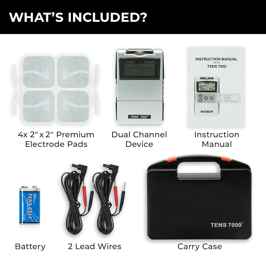 Digital TENS Unit with Accessories - Muscle Stimulator Machine for Back Pain Relief, Sciatica, Neck, Nerve, Shoulder, Hip, Elbow, Muscle Pain Relief