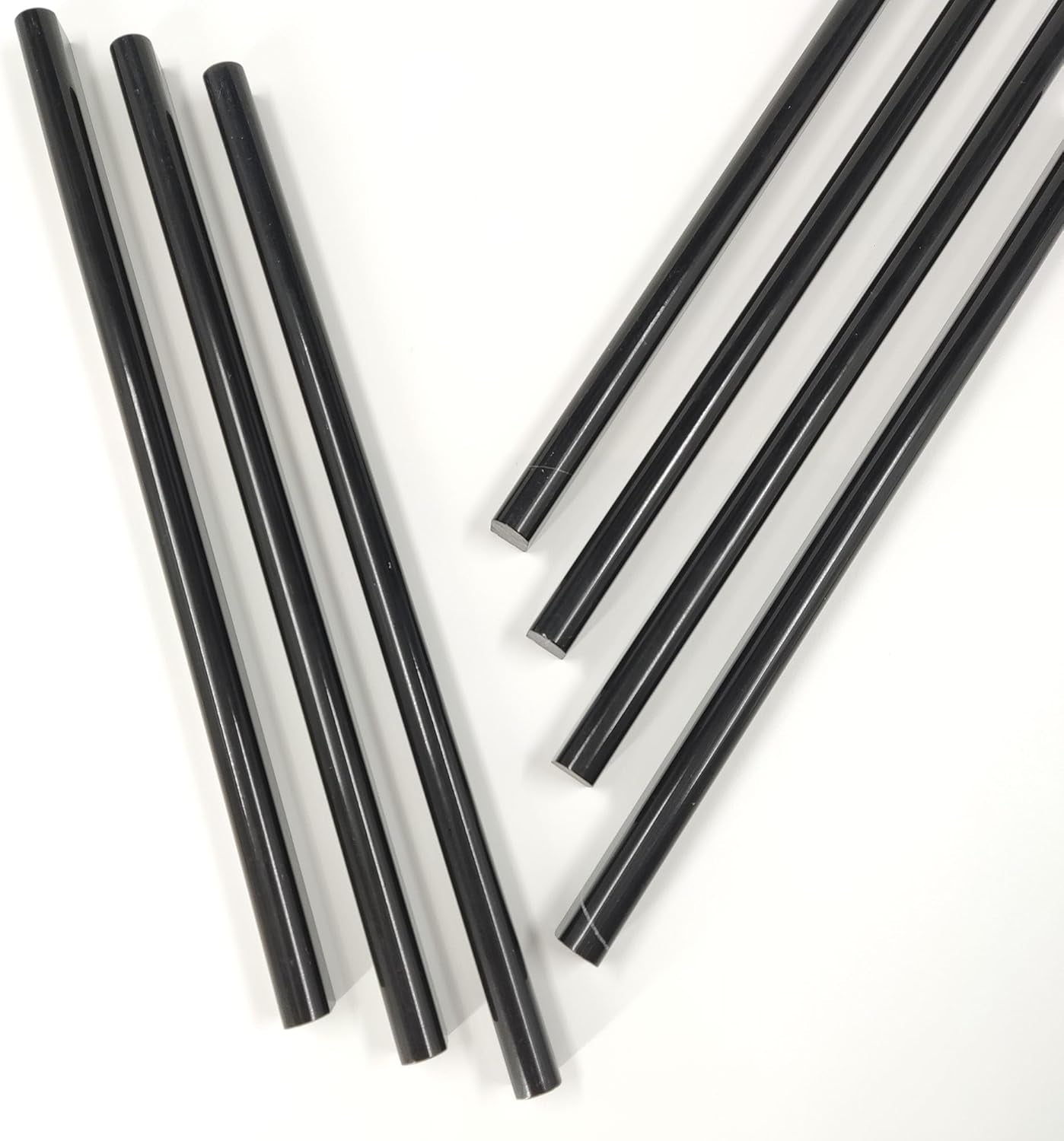 Black 15 Pack Marble Pencil Tile, 0.5"X12" Polished Marble Tile Edge Trim for Kitchen Backsplash, Bathroom and Shower Walls (15)