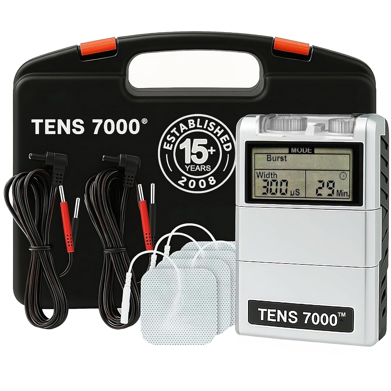 Digital TENS Unit with Accessories - Muscle Stimulator Machine for Back Pain Relief, Sciatica, Neck, Nerve, Shoulder, Hip, Elbow, Muscle Pain Relief