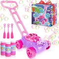 Bubble Lawn Mower for Toddlers 1-3, Bubble Machine for 1-Year-Old Girl Gifts, Toddler Outdoor Toys for 2-Year-Old Girl Birthday Gift, Push Summer Gardening Toys for Toddlers Age 1 2 3 +