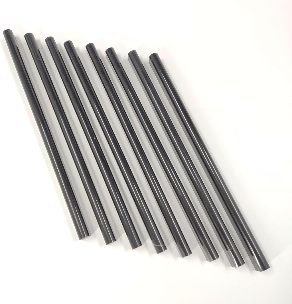 Black 15 Pack Marble Pencil Tile, 0.5"X12" Polished Marble Tile Edge Trim for Kitchen Backsplash, Bathroom and Shower Walls (15)
