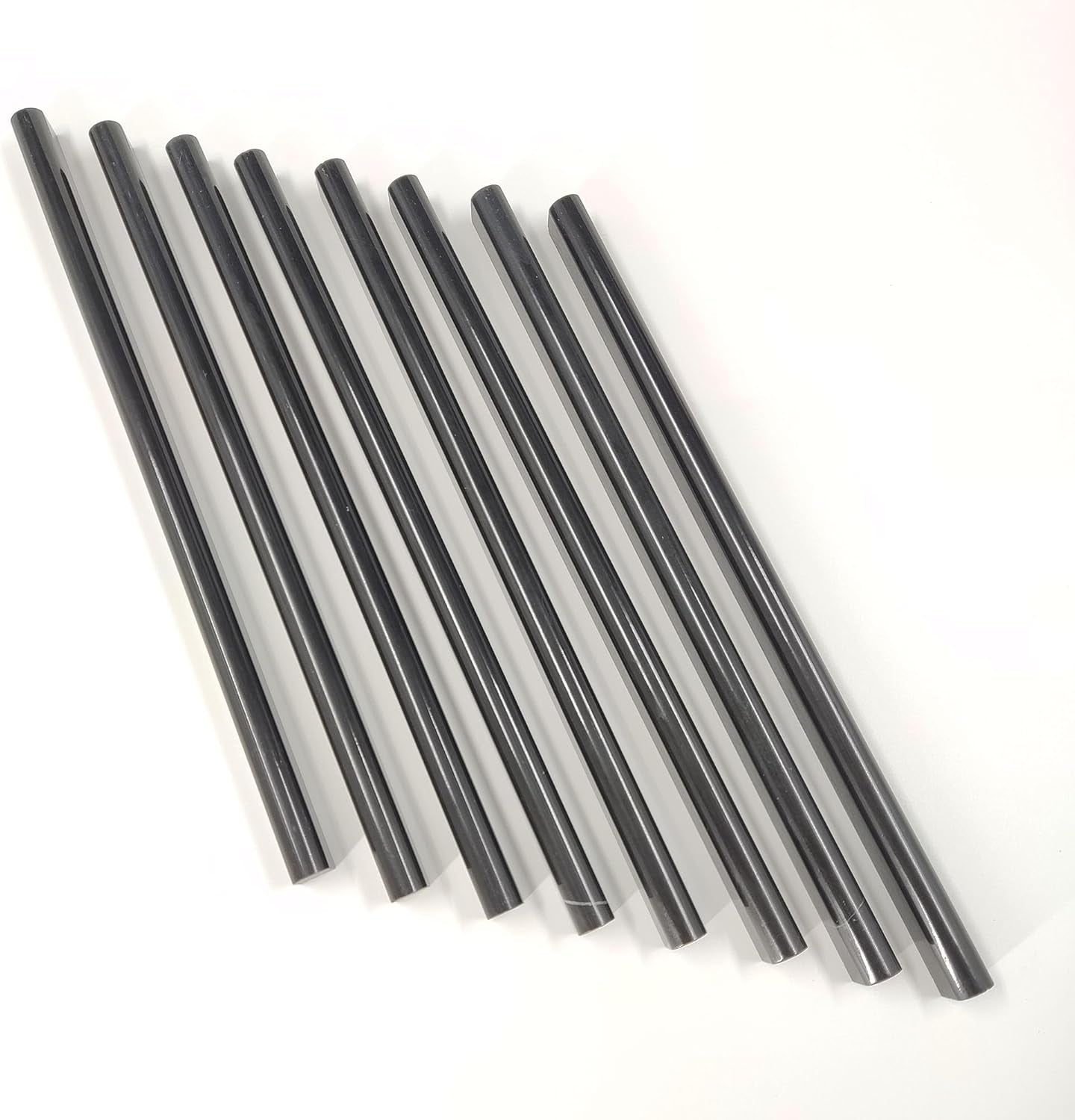 Black 15 Pack Marble Pencil Tile, 0.5"X12" Polished Marble Tile Edge Trim for Kitchen Backsplash, Bathroom and Shower Walls (15)